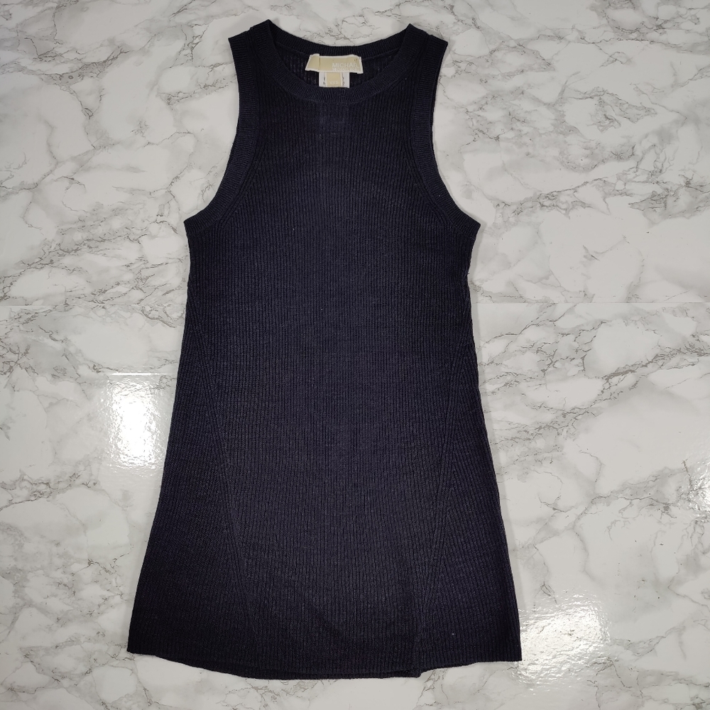 NWT MICHAEL Michael Kors Blue Knit Tank Size XXS